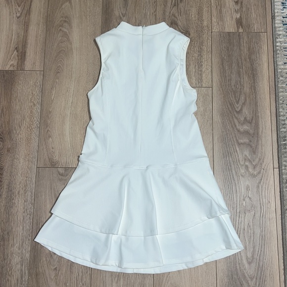 TCEC Size L White Mini Ribbed Athletic Dress - Picture 3 of 6